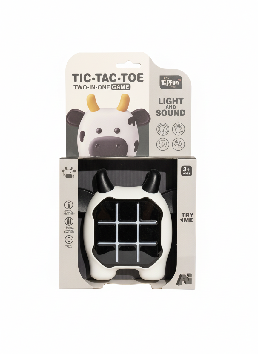 Tic-Tac-Toe Tow In One Light And Sound Game
