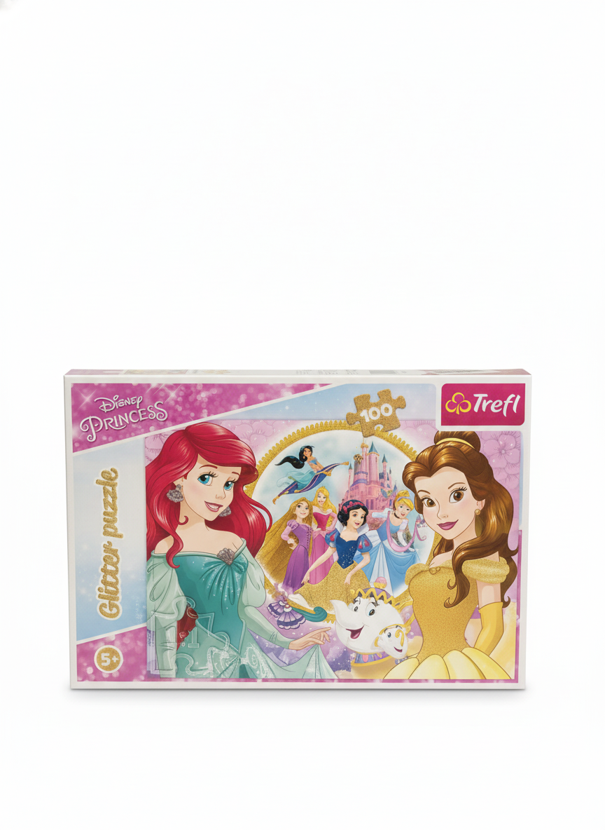 Disney Princess Glitter Puzzle Trefl 100 PCS