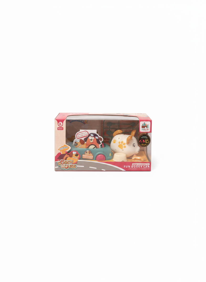 Doggy House Sound Activation Toy Fun Station Wagon Set Delicious Snacks