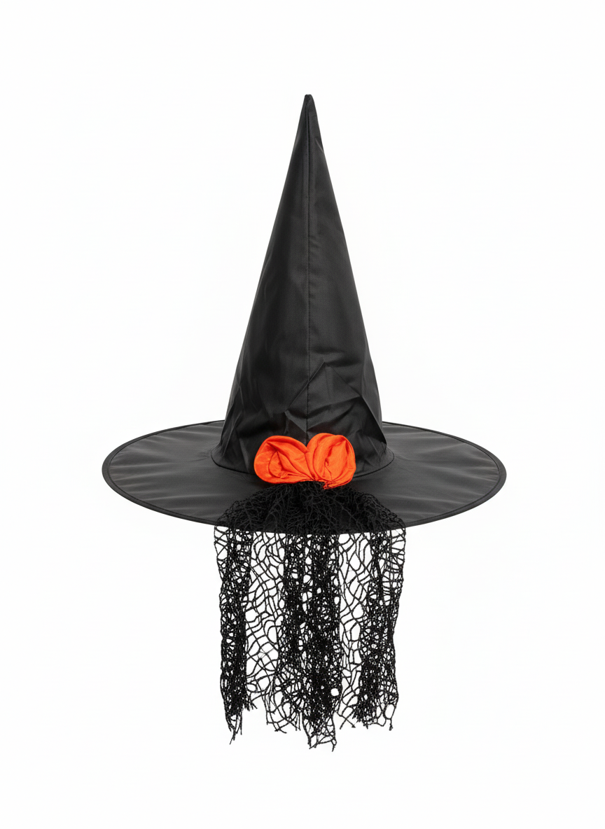 Halloween Witch Hat With Tie
