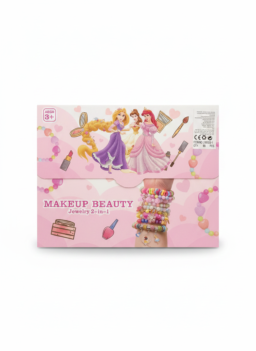 Princess Makeup Beauty Jewelry 2-in-1 Play Set