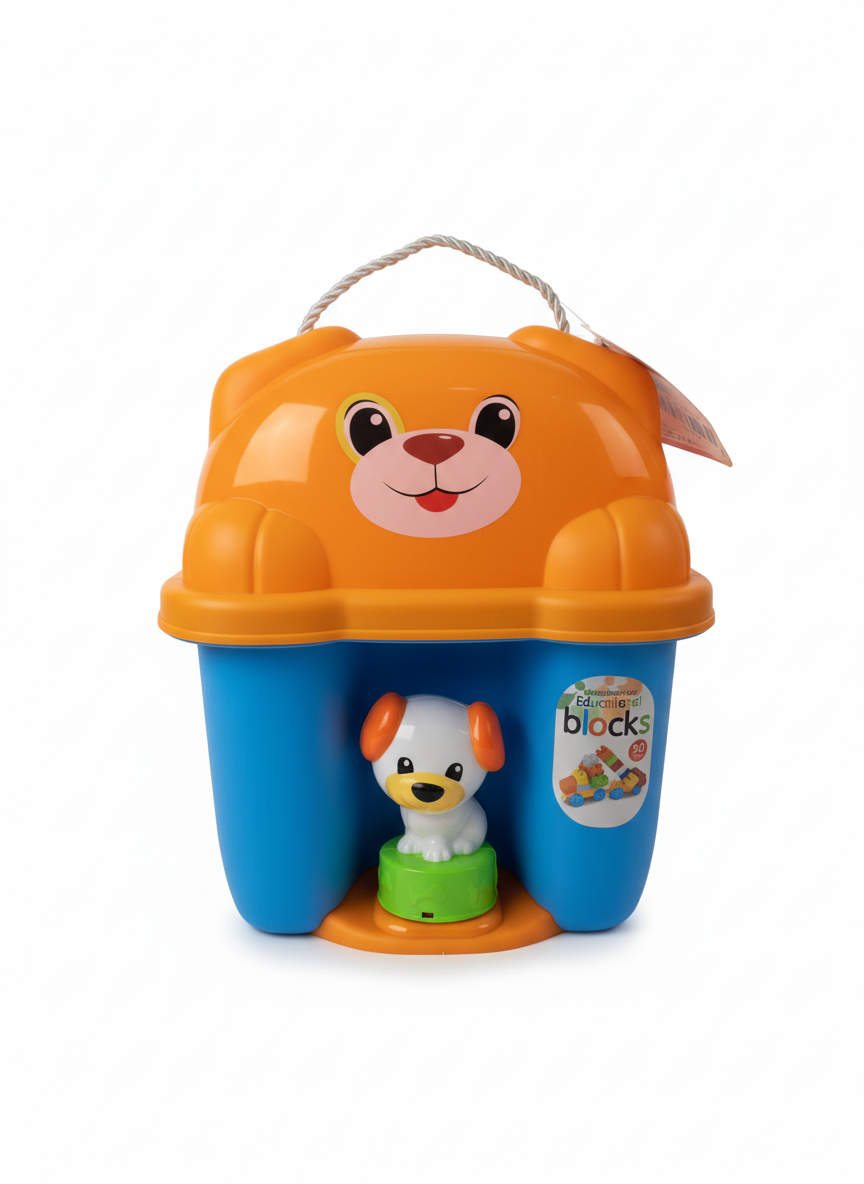 Educational Building Blocks Puppy Carry Case