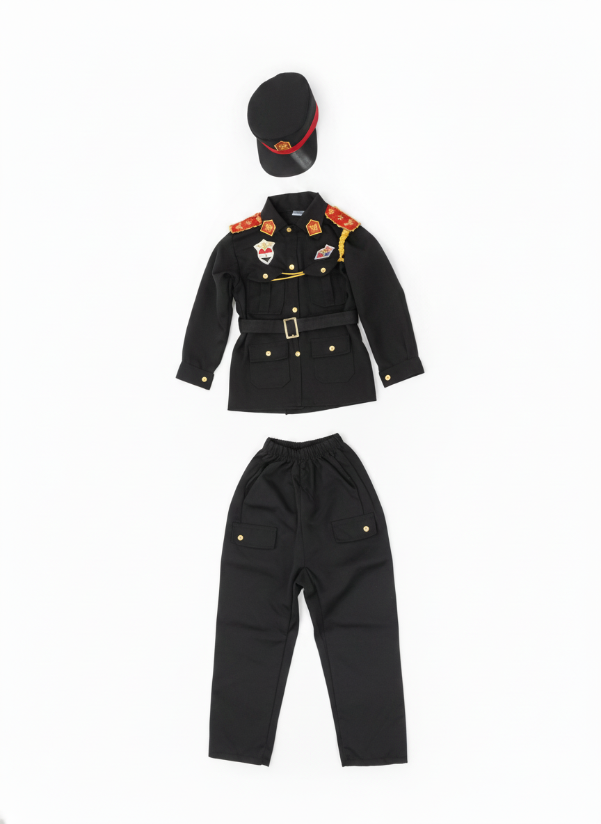 Kids' Deluxe Officer Uniform Costume Set