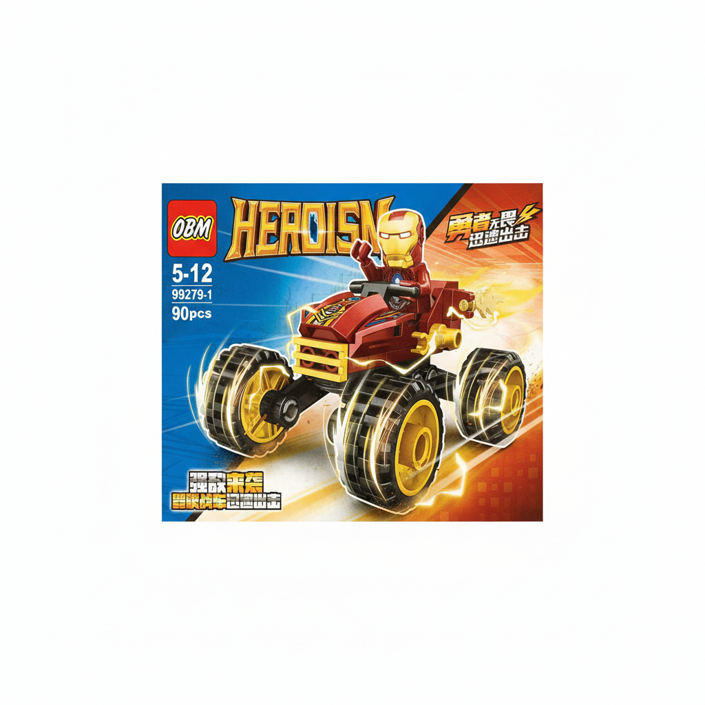 OBM HEROISM Iron Man Monster Buggy Building Set