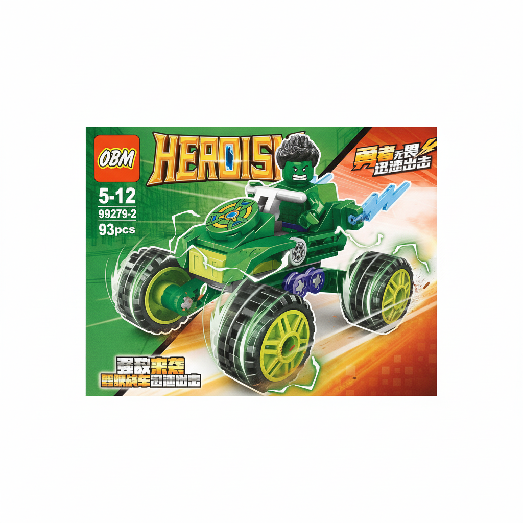 OBM HEROISM Iron Man Monster Buggy Building Set