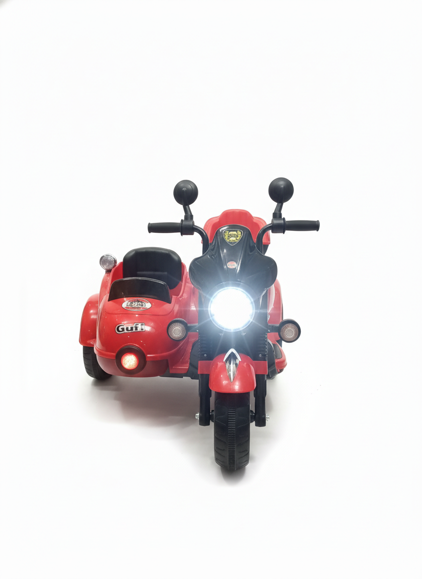 Gufi Cobie's Super Moto Ride-On Motorcycle with Sidecar