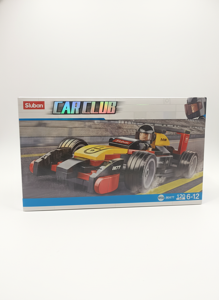 Sluban Car Club M38-B0677 Lightning Formula Race Car Building Blocks