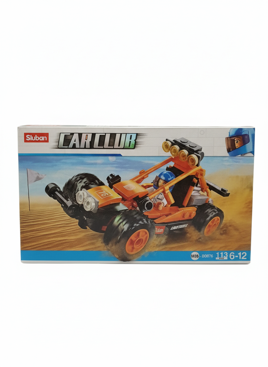 Sluban Car Club M38-B0677 Lightning Formula Race Car Building Blocks