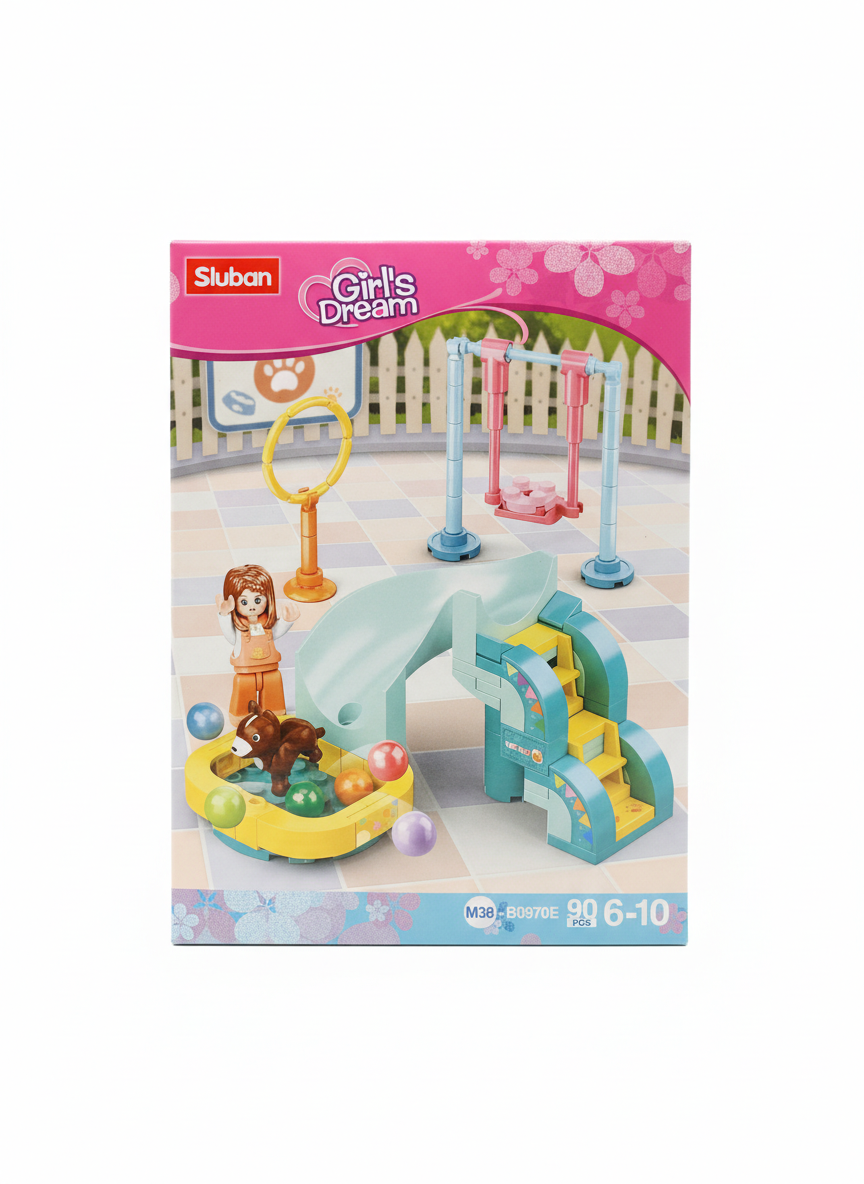 Sluban Girl's Dream Pet Grooming Building Set M38-B0970C