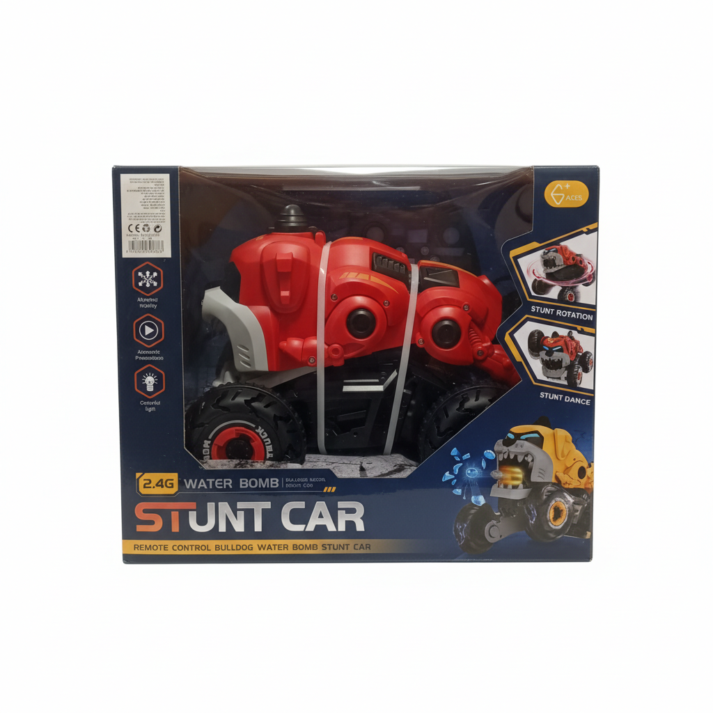 Remote Control Bulldog Water Bomb Stunt Car