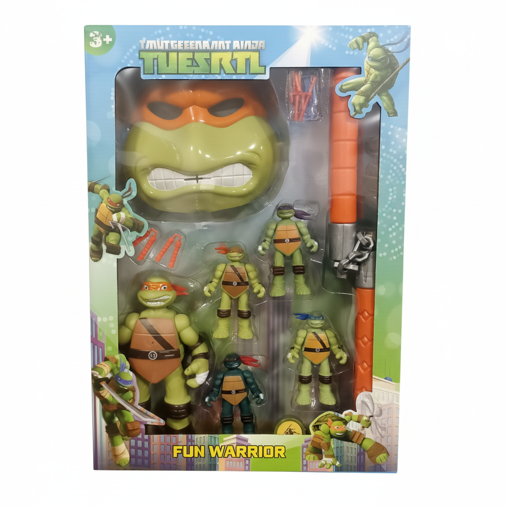 TMUTGEEENA ANT AINJA TUESRTL Fun Warrior