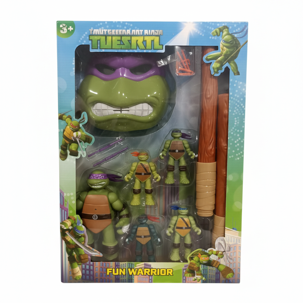 TMUTGEEENA ANT AINJA TUESRTL Fun Warrior