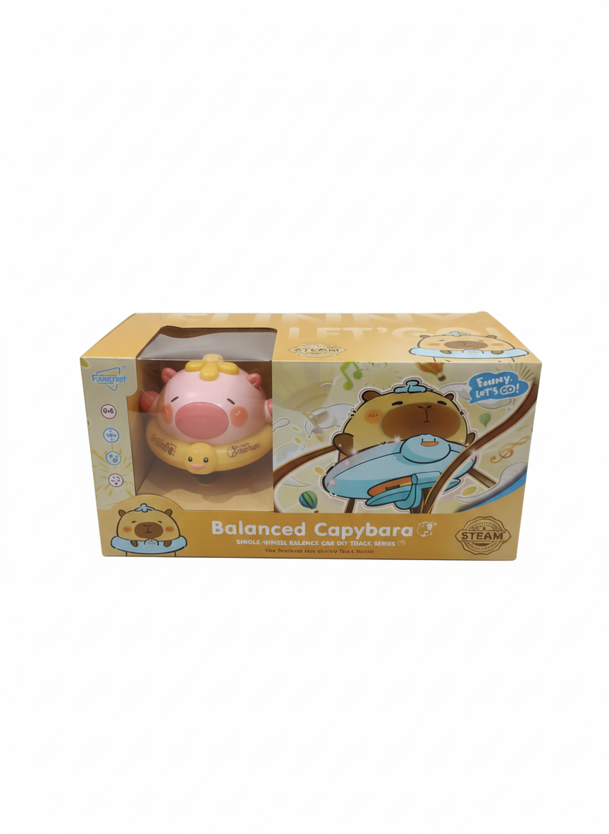 Balanced Capybara Single-Wheel Balance Car DIY Track Series