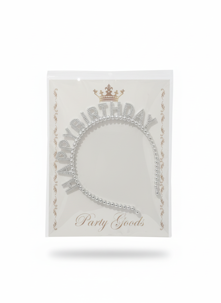 Happy Birthday Beaded Headband