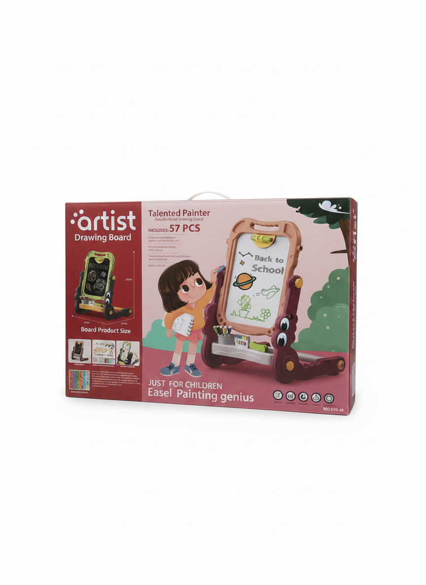 Artist Drawing Board: Talented Painter Double-Faced Easel Genius