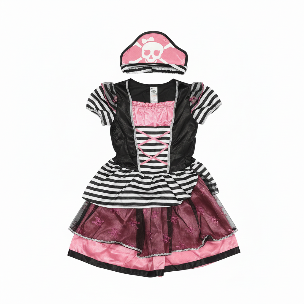 Graffiti Girls' Pink Pirate Dress-Up Costume