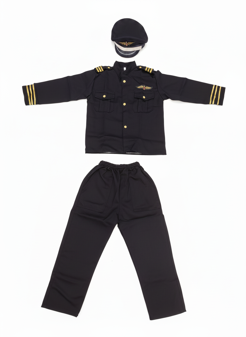 Flight Attendant Boy Costume