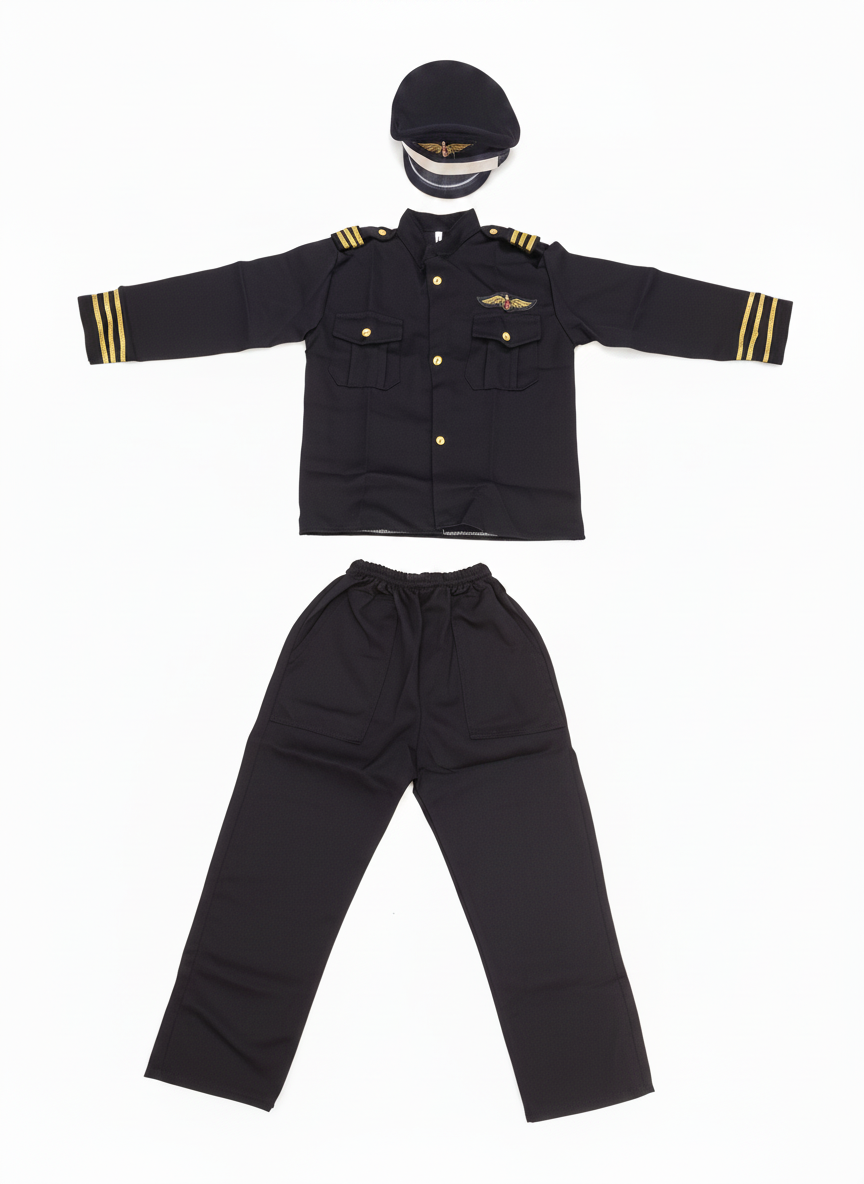 Flight Attendant Boy Costume