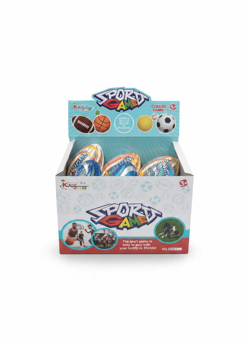 Colorful Rugby Ball