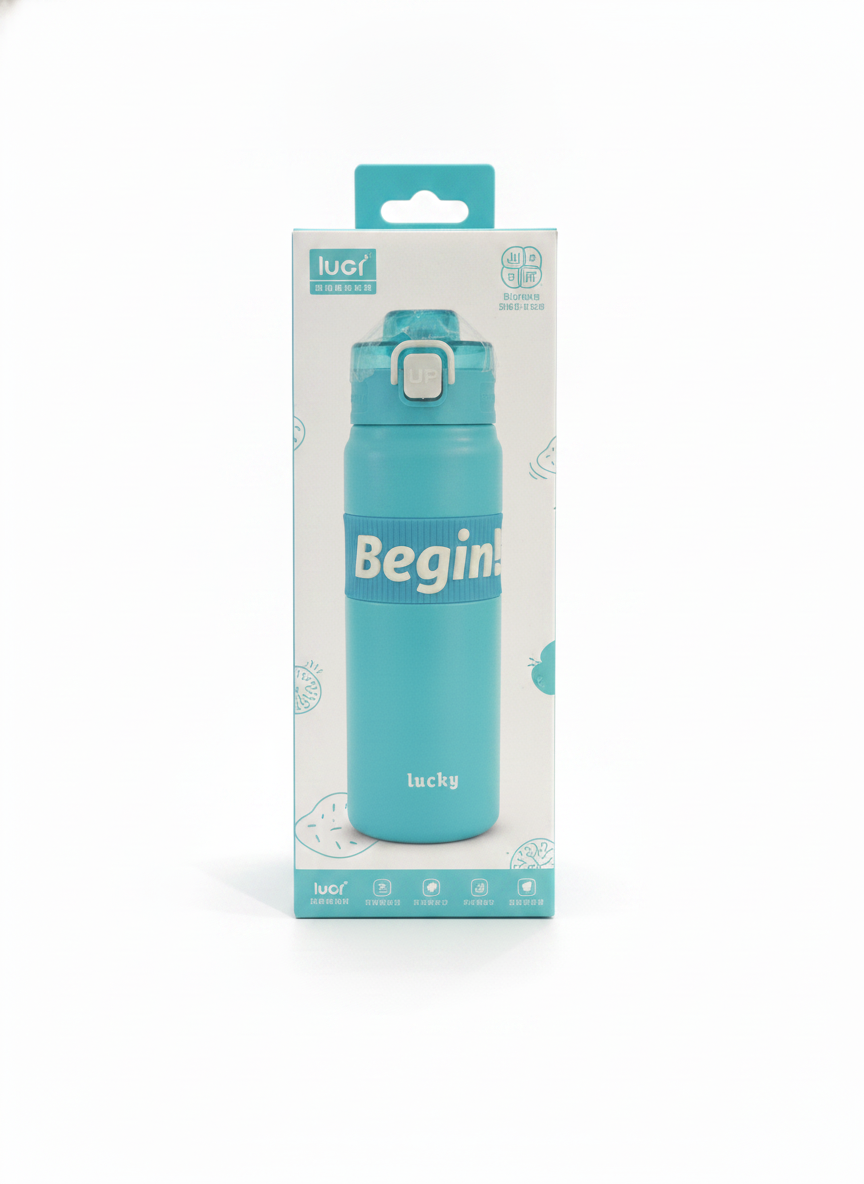 Lucky Begin! Sport Water Bottle (600 ML)