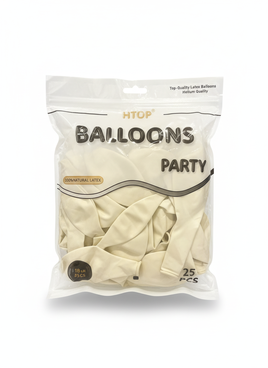 HTOP Balloons Party - Top-Quality Latex Balloons (18-inch, 45cm, 25 Pcs)