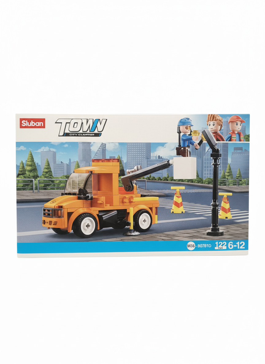 Sluban Town City Cleaner Building Block Set