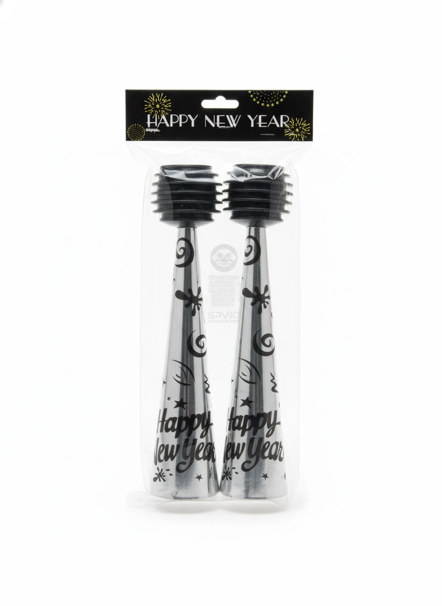 Happy New Year Party Horn (1-Pack)