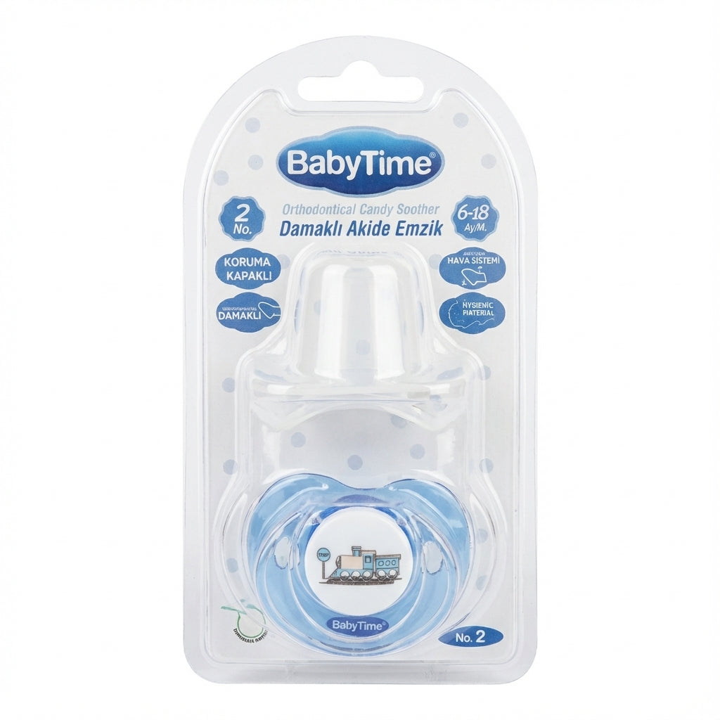 BabyTime Orthodontical Candy Soother, Size 2 (6-18 Months)