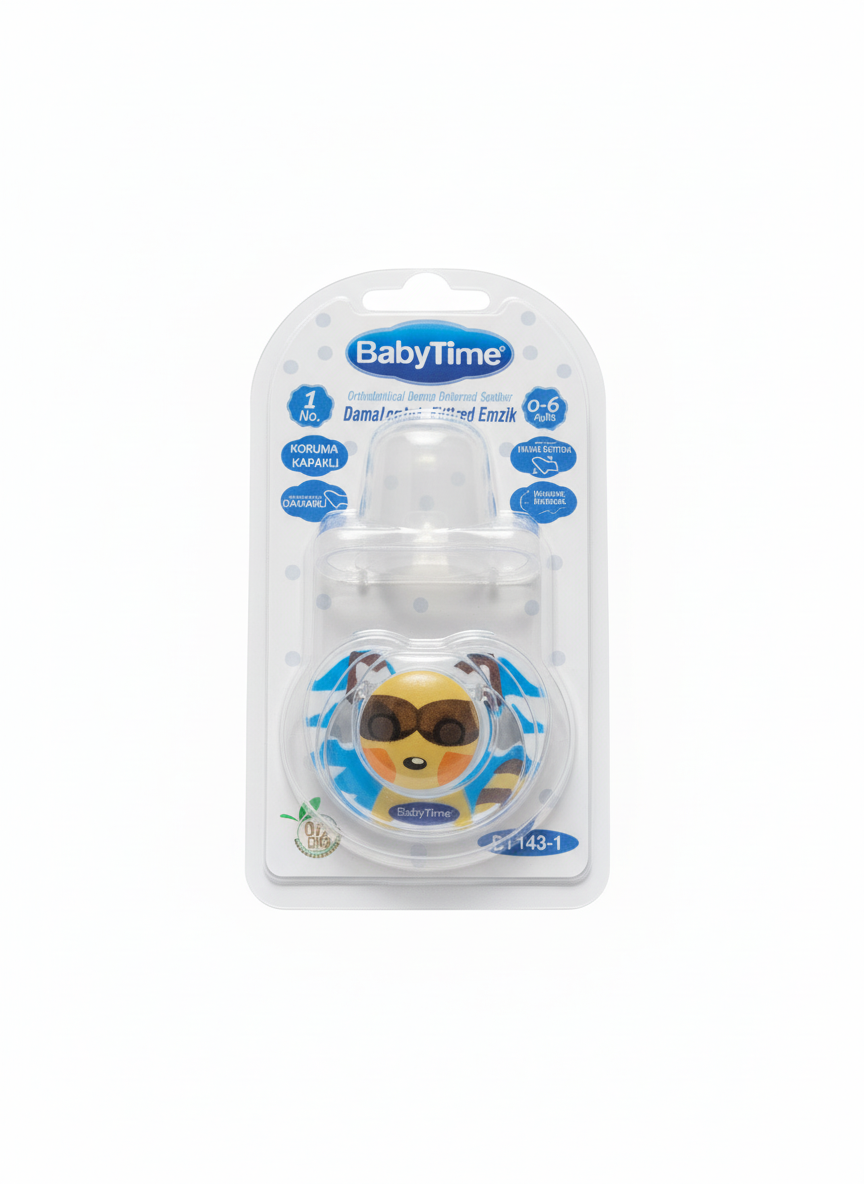 BabyTime Orthodontical Opaque Patterned Soother