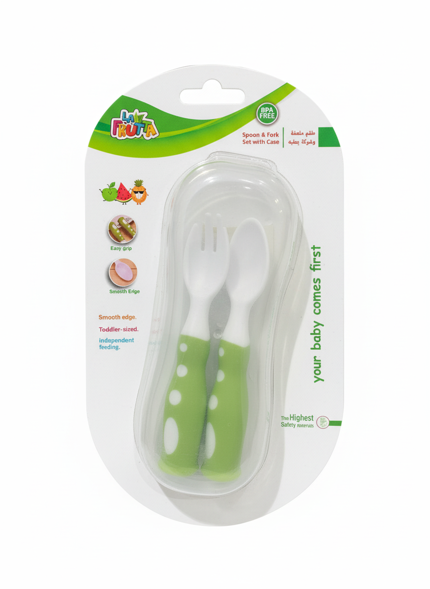 La Frutta Spoon & Fork Set with Case