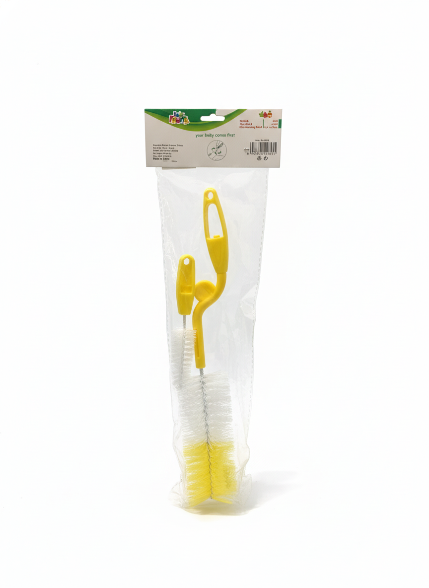 My Frutta Bottle & Teat Brush With Rotating Hand
