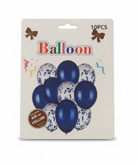 10 Pcs Mixed Design Party Balloons