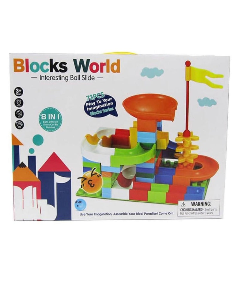 Blocks World Interesting Ball Slide Block Series