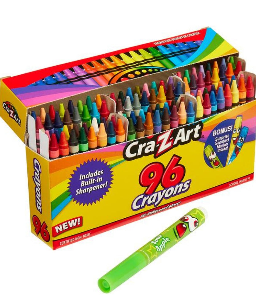 Smoother Brighter Colors 96 Crayons