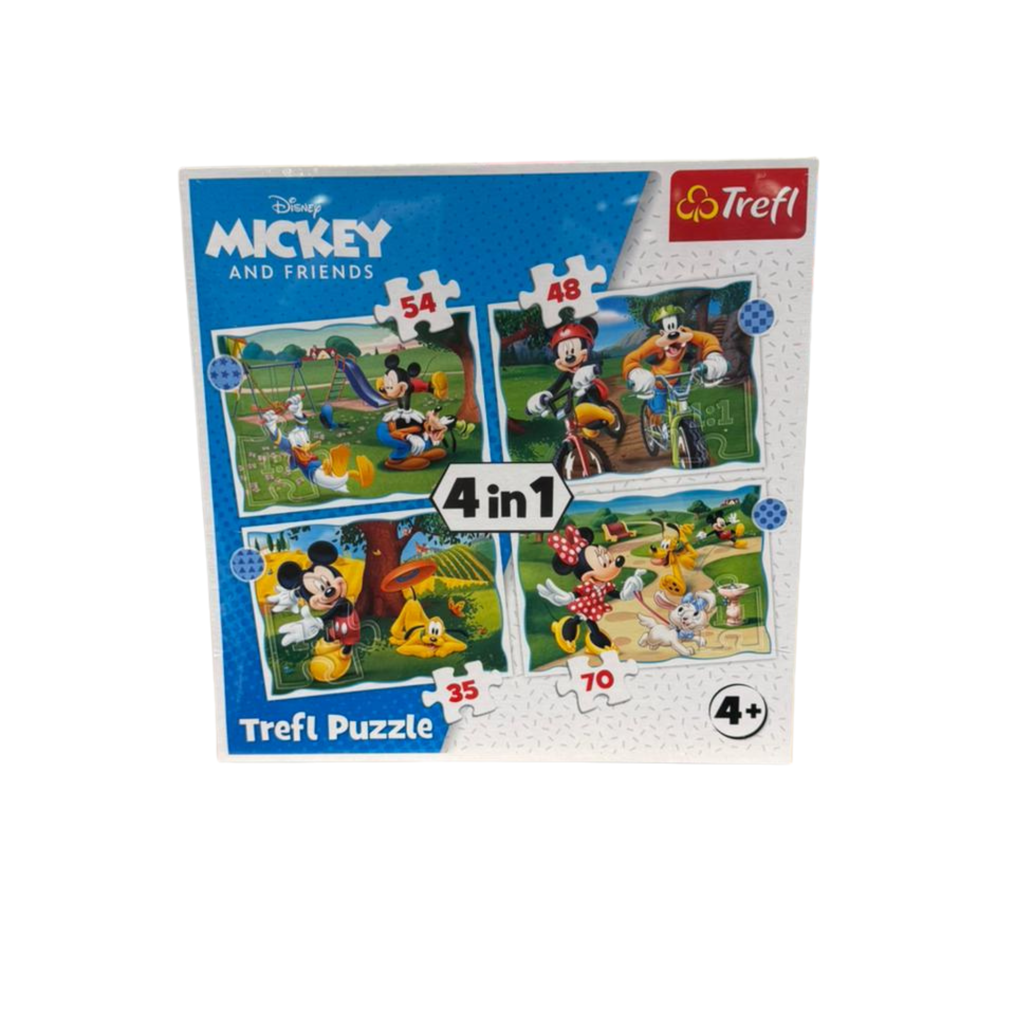 Mickey and friends Trefl puzzle 4 in 1