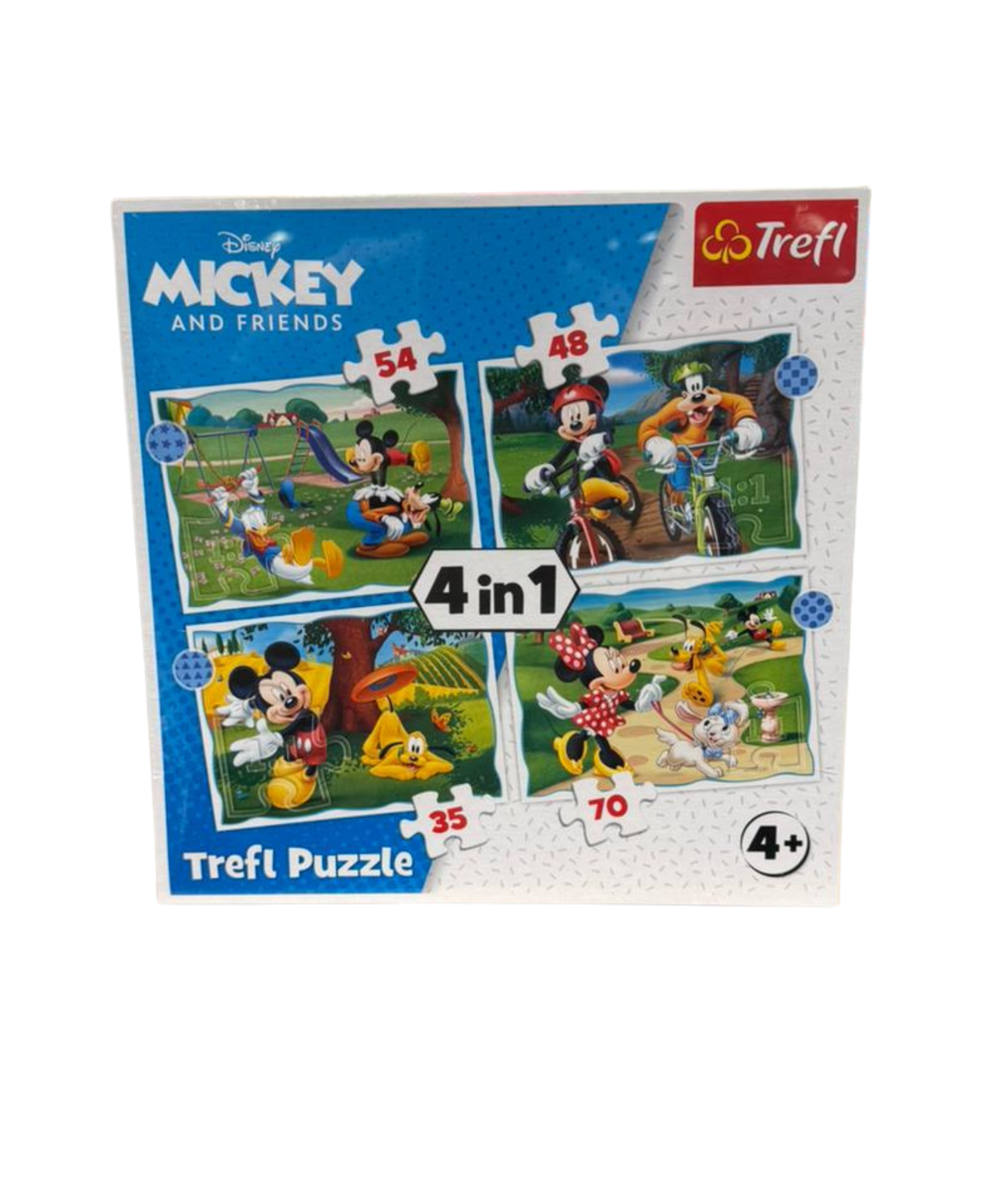 Mickey and friends Trefl puzzle 4 in 1
