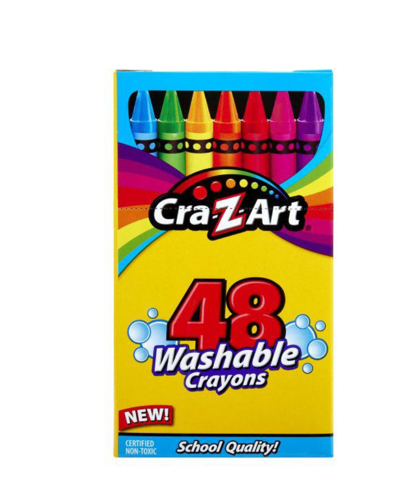 Brighter Washable Colors 48 Washable Crayons