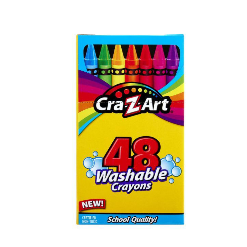 Brighter Washable Colors 48 Washable Crayons