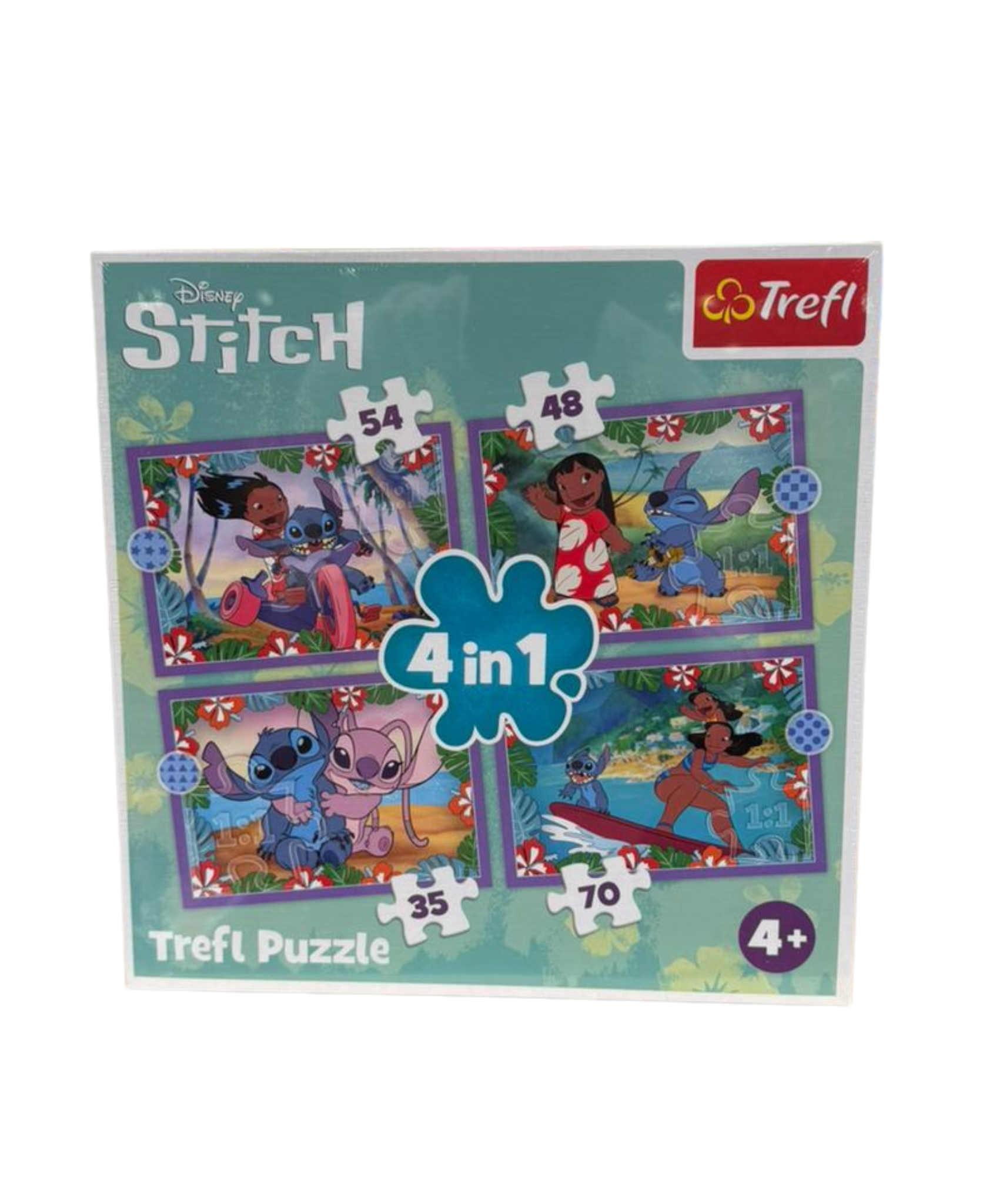 Stitch Trefl puzzle 4 in 1