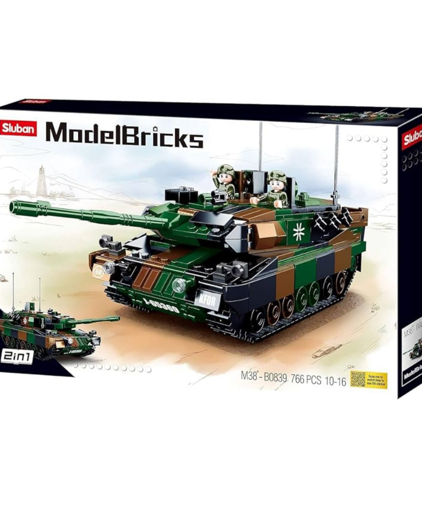 Model Bricks 2 In 1 KFOR  Green Tank