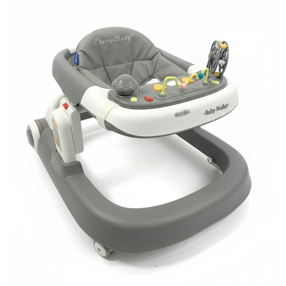 Gray Baby Walker With Toys