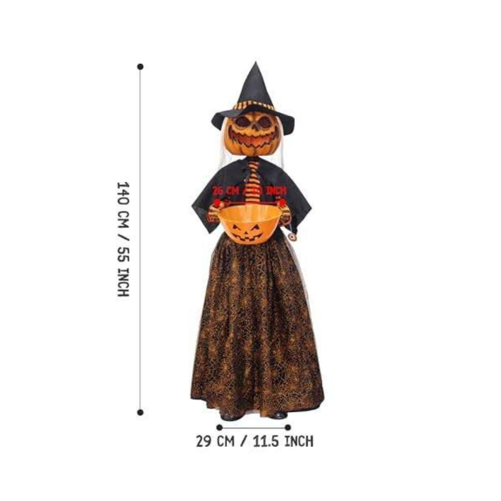 Halloween Orange Witch Dress