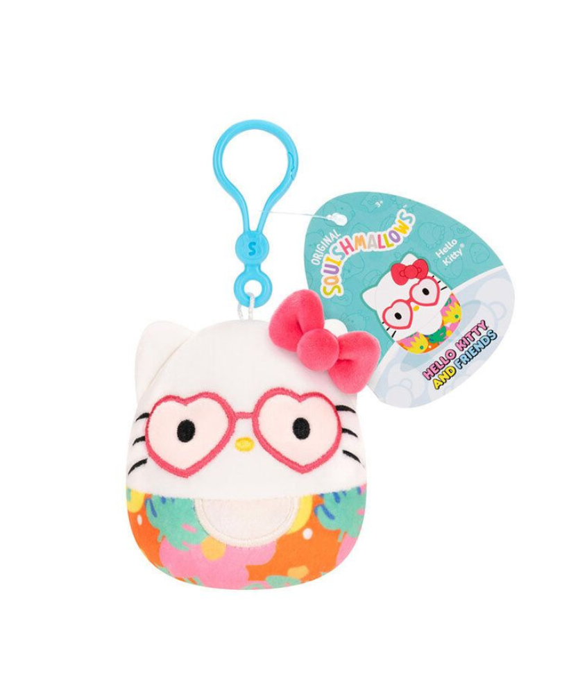 Jazwares Squishmallows - Clip-On Cartoon Animation: Sanrio Soft Toy (3.5 Inch)
