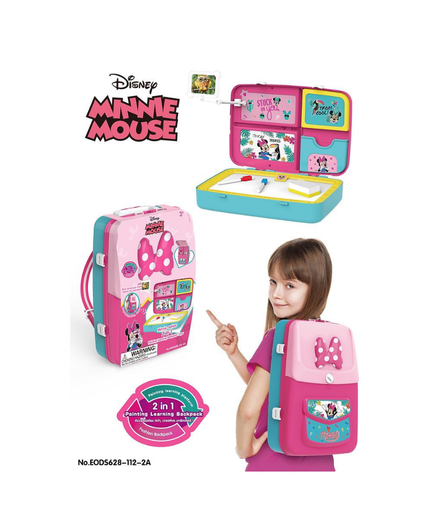 Minnie Series 2 In 1 Painting Learning Backpack Toys