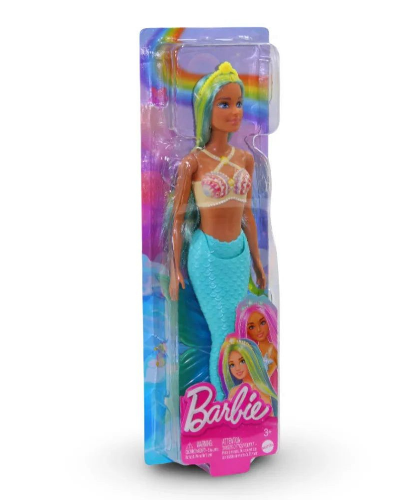 Mattel Barbie Mermaid Dolls With Colorful Hair, Tails And Headband Accessories