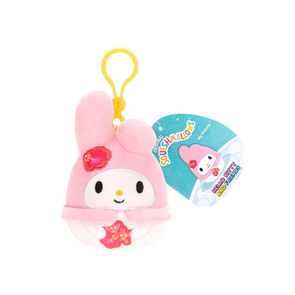 Jazwares Squishmallows - Clip-On Cartoon Animation: Sanrio Soft Toy (3.5 Inch)