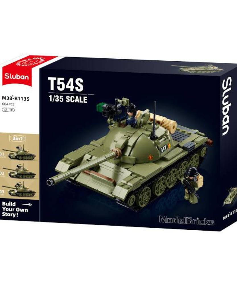 Model Bricks T54S Green Tank