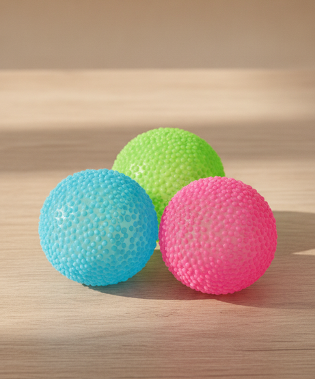 1pcs Q-bouncy Soft Textured Taba Squishy Toys, Wet-Soft Squeeze Toys, Colorful Balls, Lightweight
