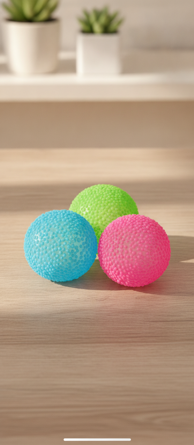 1pcs Q-bouncy Soft Textured Taba Squishy Toys, Wet-Soft Squeeze Toys, Colorful Balls, Lightweight