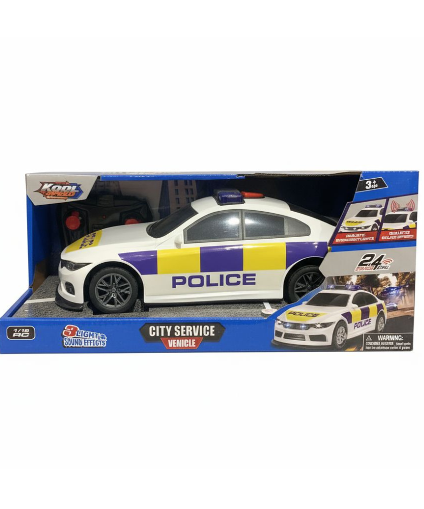 2.4G 1/16 RC Remote Control Police Car With Light And Sound